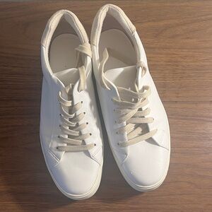 Vince Cream and White Athletic Sneakers